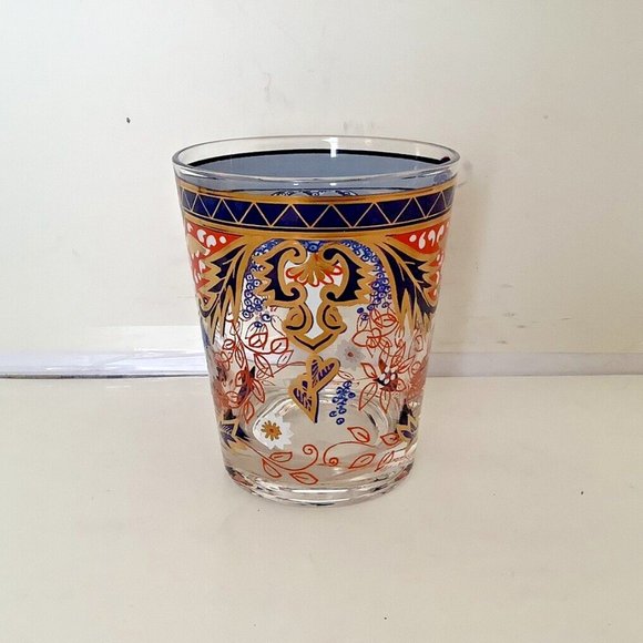 CERA GLASS 1 DOF Imari Design Blues Golds Oranges Pattern #CGP31 EXCELLENT COND! - Picture 2 of 6